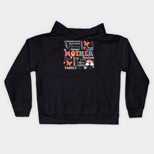 Retro Mother, She is Mom, Blessed Mom, Mom, Mom Life, Mothers Day Kids Hoodie